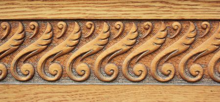 Detail of wooden door. Threadの写真素材