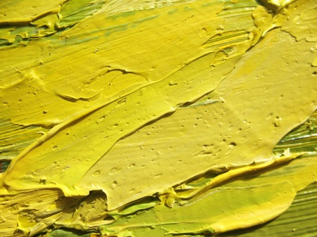 A fragment of the canvas with oil paints. Background. Macro の写真素材