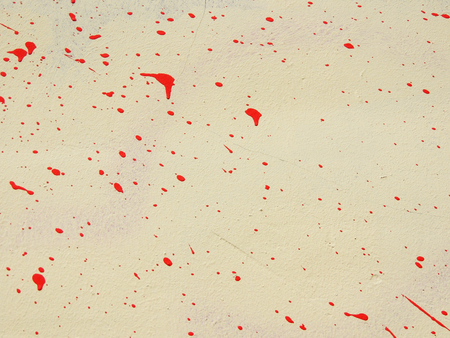 Deposits of paint on the wall of buildingの写真素材