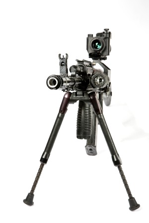  Machine gun on the tripod and optical sight