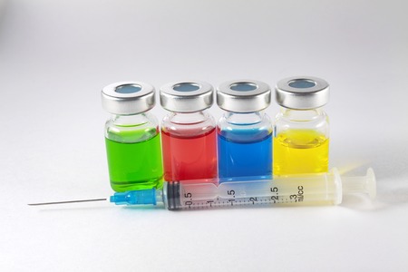 Medication and syringeの写真素材