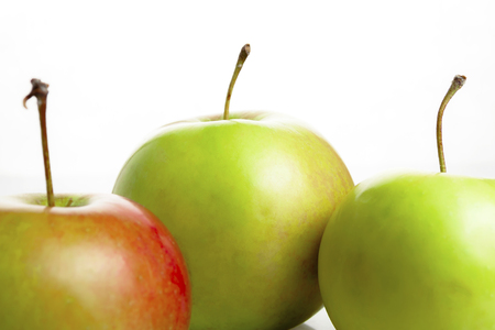 Three yavloka closeup on a white background, isolate.の写真素材