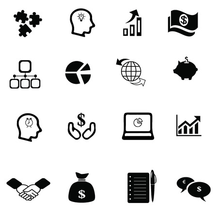 Business icon setのイラスト素材