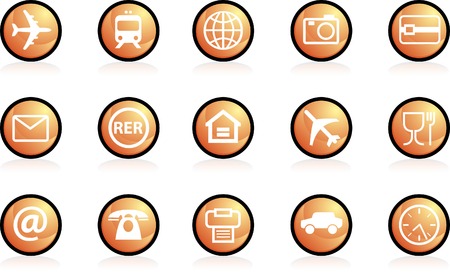 Travel Icon Setのイラスト素材