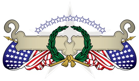 United States Bannerのイラスト素材
