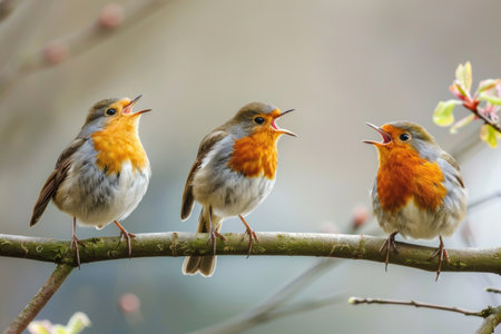 sound of birdsong filling airの素材