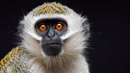 Portrait of a Vervet Monkey - Chlorocebus pygerythrusの写真素材