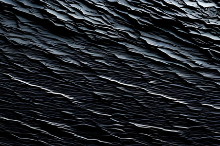 Abstract 3d rendering of wavy surface. Computer generated background.