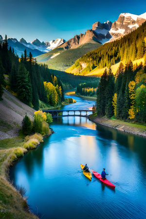 Fantastic view of the alpine lake. Dramatic and picturesque scene. Location place Swiss alps, Europe. Artistic style post processed photo. Beauty world.の写真素材