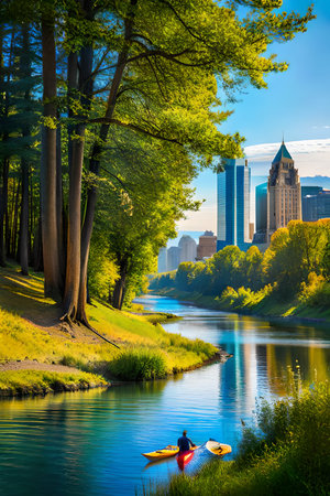 Central Park, Manhattan, New York City, United States of Americaの写真素材