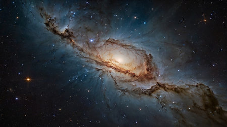 Planets, stars and galaxies in outer space showing the beauty of space exploration.