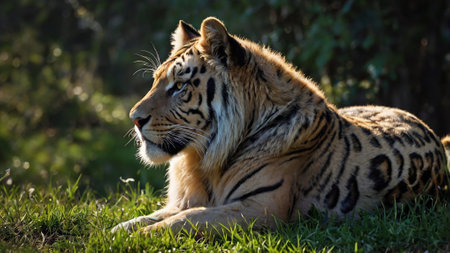Siberian Tiger (Panthera tigris altaica)の写真素材