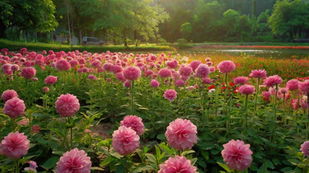 Beautiful flowers in the garden. Nature background. Spring flowers.