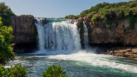 Krka National Park, Croatia. Waterfalls and waterfalls in Croatia.の写真素材