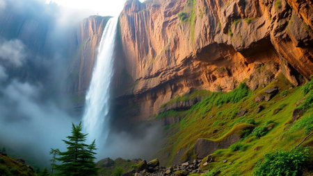 Waterfall in Yosemite National Park, California, United States of America