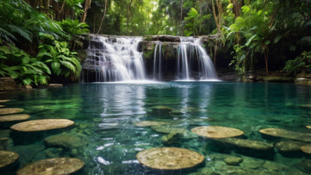 Erawan Waterfall, Kanchanaburi Province, Thailand