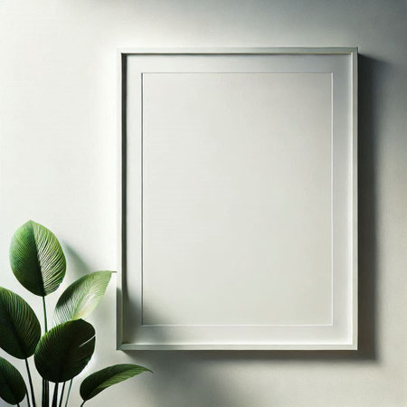 White frame mockup. 3d rendering, 3d illustration.の写真素材