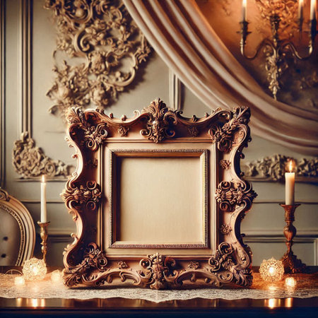 Luxury classic interior of royal apartments. Classic furniture, furniture and accessories.の写真素材