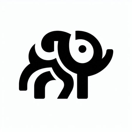 abstract icon on a white background for use in presentations, etc.