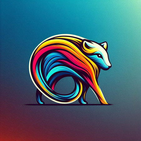 Colorful vector illustration on a blue background.