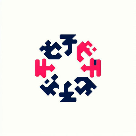 Korean alphabet. Vector lettering. Colorful letters on white background.の写真素材