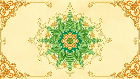 Vintage background with ornate floral pattern. Template frame design for greeting card.