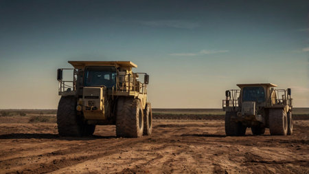 Bulldozer working in the field.