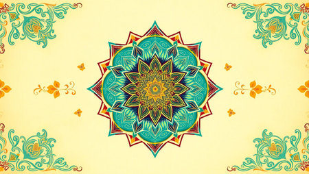 Mandala. Vintage decorative elements. Hand drawn background. Islam, Arabic, Indian, ottoman motifs.