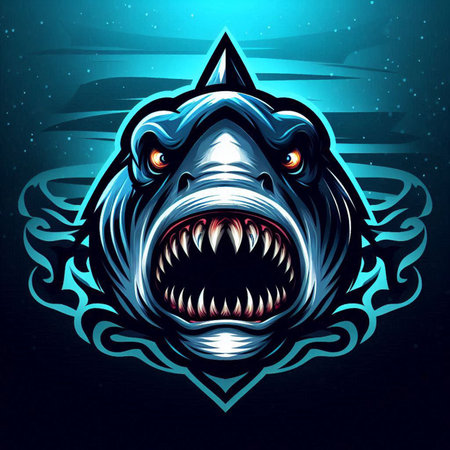 Angry head mascot for esport, sport or t-shirt designの写真素材