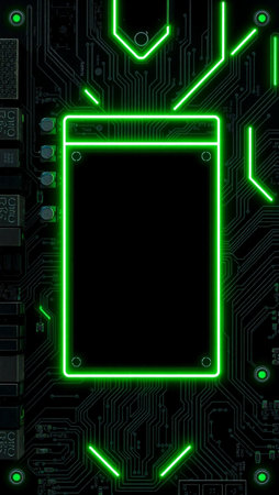 Abstract circuit board background with empty space for your text. 3D renderingの写真素材
