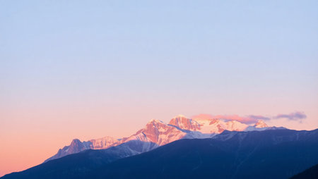 Mountains in the morning, Himalayas, Nepal, Asia
