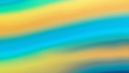 abstract background with smooth lines in yellow, blue and green colors