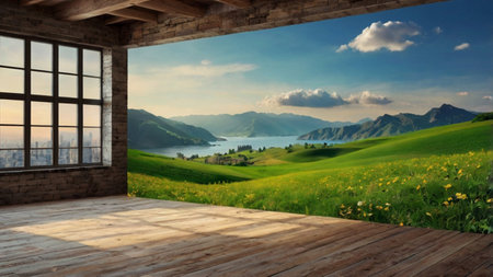 panoramic view of countryside