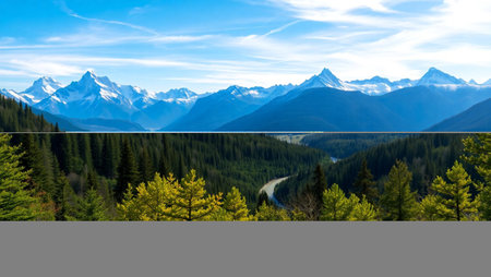 Panoramic view of a national parkの写真素材