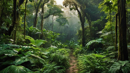 Tropical rainforest in Costa Rica, Central America, Central America