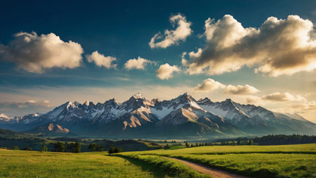 Beautiful summer landscape in the Bavarian Alps, Germany, Europe