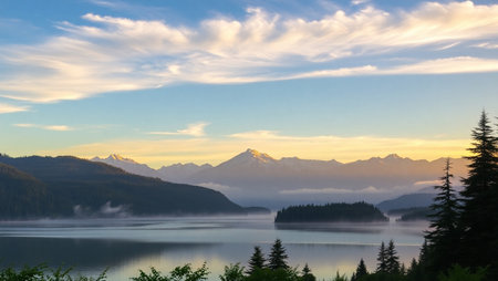 Mount Rainier National Park, Washington, United States of America.の写真素材