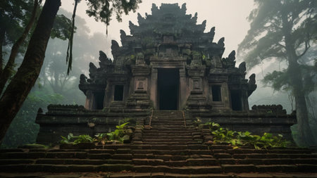 Mysterious temple complex Angkor Wat in Siem Reap, Cambodia