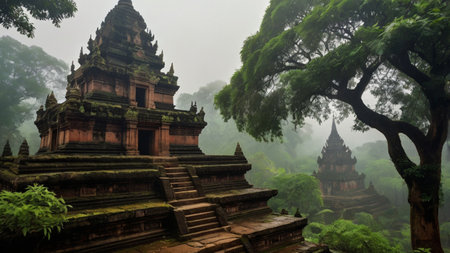 Ancient temples in Bagan, Myanmar. Bagan is a UNESCO World Heritage Site.