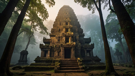Phanomrung Temple in Buriram province, Thailandの写真素材