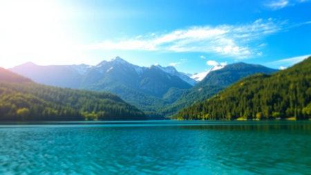 Beautiful summer landscape in the mountains. Sunrise in the mountains.の写真素材