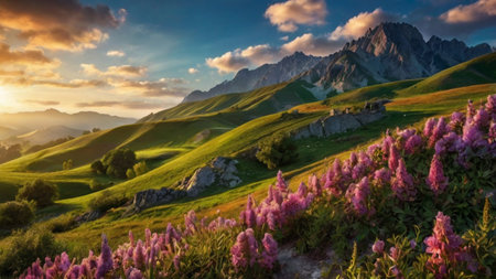 Colorful summer landscape in the Dolomites, Italy, Europe.