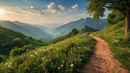 Beautiful summer landscape in the mountains. Ukraine, Carpathians