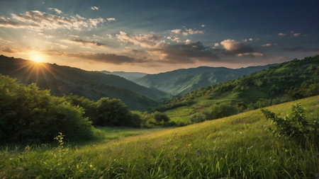 Beautiful summer landscape in the mountains. Ukraine, Carpathians