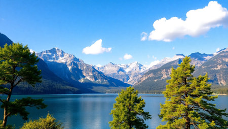 Glacier National Park, Montana, United States of America.の写真素材