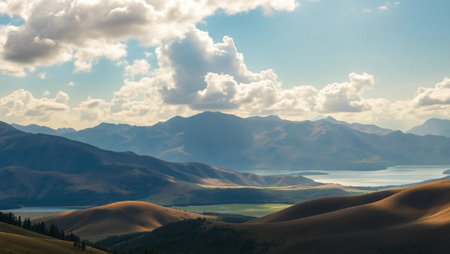 Mountains, Lake Tekapo, Canterbury, South Island, New Zealandの写真素材