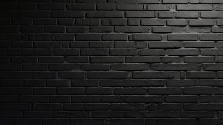 Black brick wall texture background. Black brick wall texture background. Black brick wall backgroundの写真素材