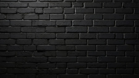 Black brick wall texture background. Black brick wall texture background. Black brick wall texture background.の写真素材