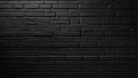 Black brick wall texture background. Black brick wall texture background. Black brick wall texture background.の写真素材