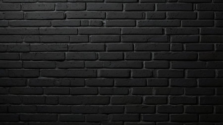 Black brick wall texture background. Black and white brick wall texture background.の写真素材